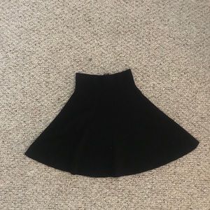 Black skater skirt